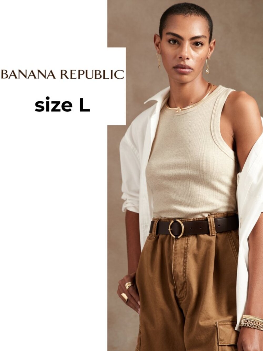 Banana Republic Ribbed Racer Tank - Picture 2 of 10